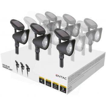 LED-Рефлекторна соларна градинска лампа 32 см, 12 бр EGSL-P3LGF32-PDQ