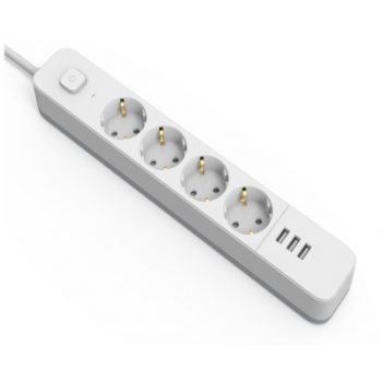 Разклонител .4-ка с ключ,3USB,1.5м,ESES1.5G4-1.5-SW-3USB