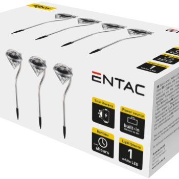 LED-Соларна град.лампа 30см кристал-4бр EGSL-SS1LCR30