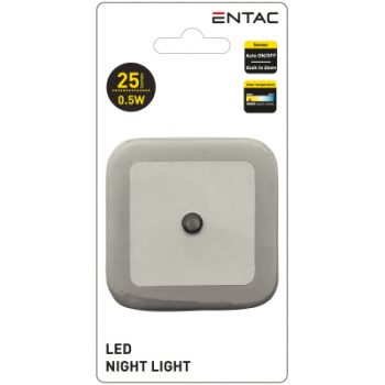 ENTAC Нощна лампа 0.5w квадрат ENL-CS-0.5W-DSWW