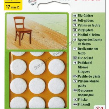 Плъзгач самозалепващ бял