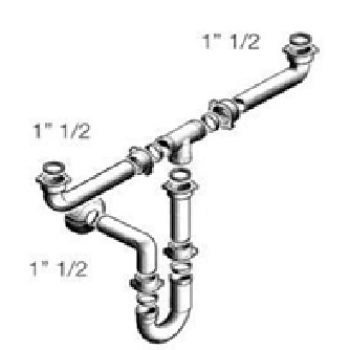Сифон S-обр. двоен 18003PP4B01