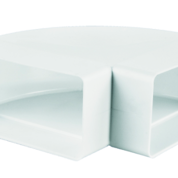 Пластмасова връзка за въздуховоди 5251/коляно хоризонтално