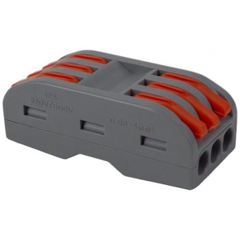 Entac свързваща клема сива EQSCG-3PIN3