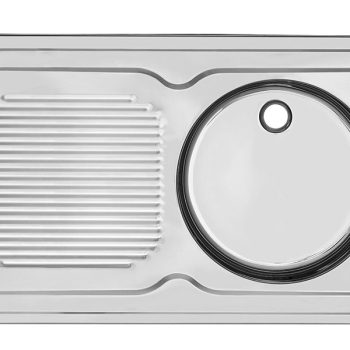 Умивалник еднокоритен 1000/600 десен плот – кръгъл