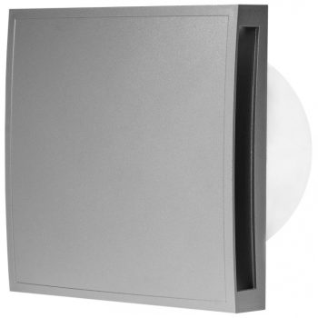 Вентилатор E-EXTRA, Ф100мм, EET100S с декоративна клапа, сребро