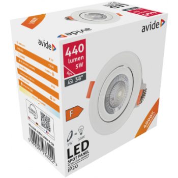 Led луна кръгла подвижна 5w nw aldls38nw-r-5w