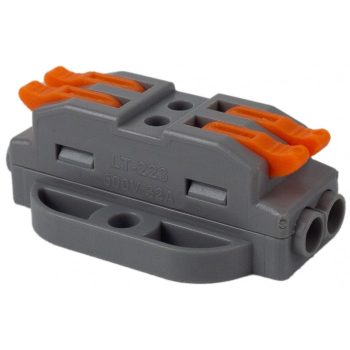 Entac свързваща клема сива EQSCG-2PIN2M