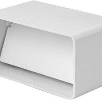 Съединение за плосък въздух-д с клапа 110х55м KV