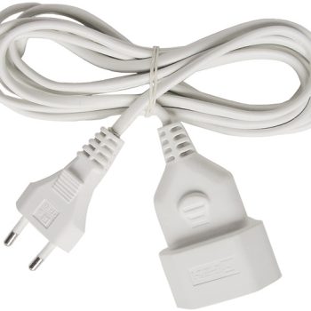 Удължител бял 2×0.75mm2