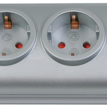 Разклонител с четири гнезда сребърен 1.5м Primera-Line