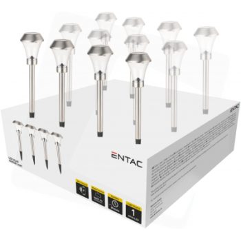 LED-Соларна градинска лампа 40см.,12 бр. EGSL-SS1LF40-PDQ