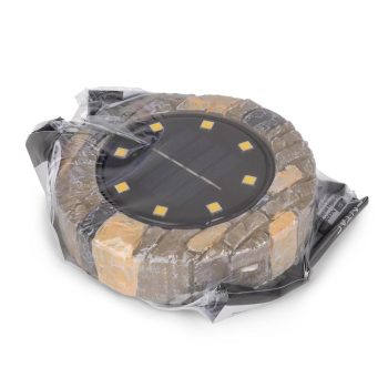 LED-Соларна градинска лампа дизайн – мозайка EGSL-P8LGR-M