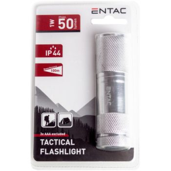 Entac фенер 1W сребро EFL-9L-1W-S
