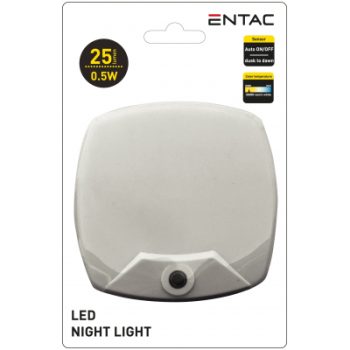 ENTAC Нощна лампа 0.5w квадрат ENL-RS-0.5W-DSWW