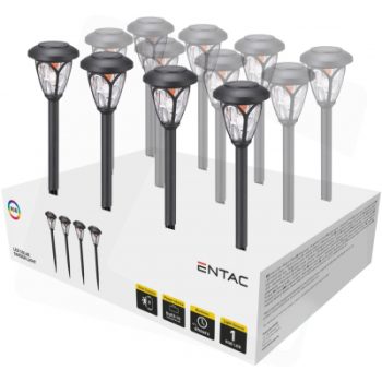 LED- Соларна градинска лампа 40см,12бр EGSL-P1LH40-PDQ