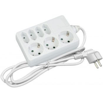 Разклонител 7-ца с кабел 1.5м, 3-шуко и 4-евро гнезда ESE1.5G3Х4-1.5