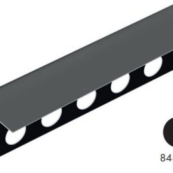 Лайсна за параван лява 30х1мм 1.20м черна 848919
