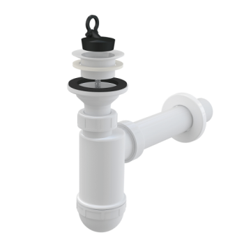 Сифон за умивалник Ф63/Ф40 PVC А42