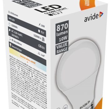 Avide led класик E27 8w nw 4000k abbg27nw-8w