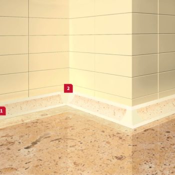 Водобранна лайсна за кухненски плот 22мм