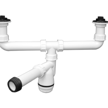 Сифон двоен без преливник 1-28