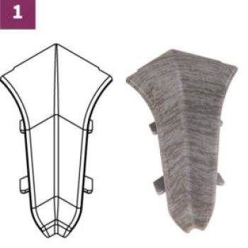 Вътрешен ъгъл за перваз premium /комплект от 2 броя/