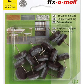 Вълнен плъзгач за паркет кафяв пирон