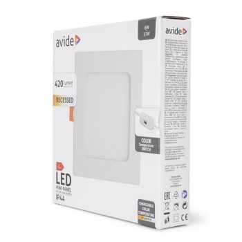 Avide led Панел за вграждане квадрат IP44