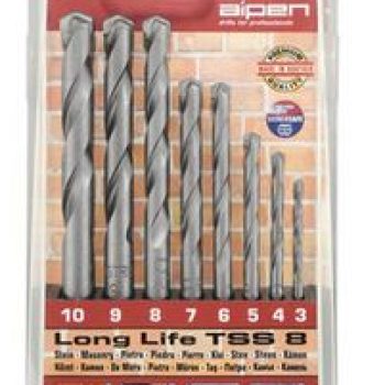 Комплект свредла за бетон – 8 броя Ф3-10мм