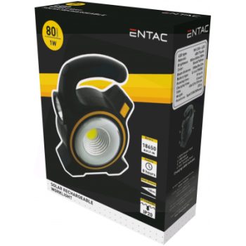 Entac презареждаем фенер solar EWL-1W-SOL-R