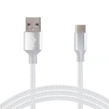 Кабел USB A/C ,150cm сребро ECUSB-AC2-NM-S1.5