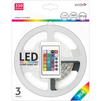 Avide led лента 3m RGB 12V 7.2W IP65 ABLSBL12V5050