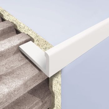 Г-образен профил за теракот PVC бял