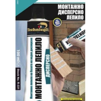 Монтажно дисперсионно лепило 100 ml R-331