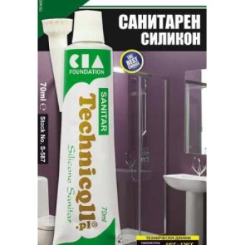 Санитарен силикон безцветен 70ml S-587