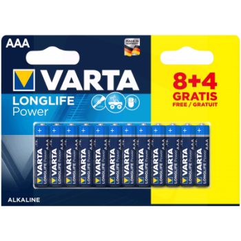 Varta LR03 x8+4 Blister Longlife Power