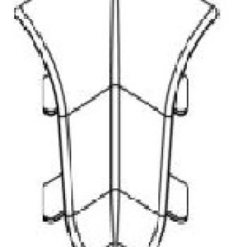 Вътрешен ъгъл за перваз слим