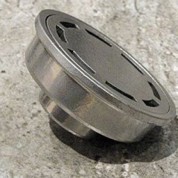 Прав сифон Ф50 малък кръгъл алуминиев